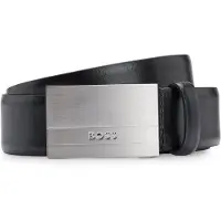 BOSS Cinturón negro / plata