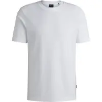 BOSS para hombre. 50452680 Camiseta Tiburt 240 blanco (L), Casual, Algodón, Manga corta, outlet 2026.