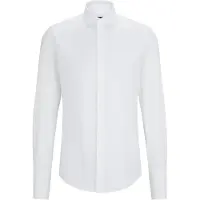 BOSS Camisa de negocios ' H-Hank ' blanco