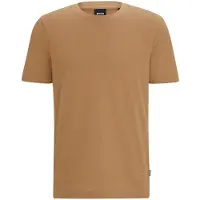 BOSS para hombre. 50452680 Camiseta Tiburt 240 beige (XL), Casual, Algodón, Manga corta, outlet 2026.