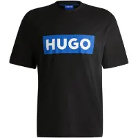 HUGO Camiseta 'Nico' azul oscuro / negro / blanco