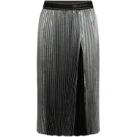 Karl Lagerfeld Foil Pleated Skirt Gunmetal Talla: 40 | Faldas Midi Outlet | Mujer | Gris