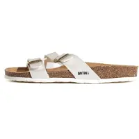 Bayton Zapatos abiertos 'Cleo' marrón / oro / negro / blanco