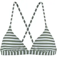 Venice beach Top de bikini jade / blanco