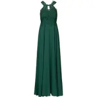 Kraimod Vestido de noche verde oscuro