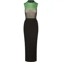 Kraimod Vestido beige / verde / negro