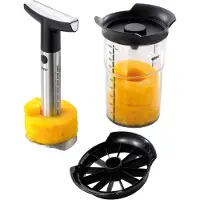 GEFU Professional Plus rebanador de piña con taza medidora, 13550