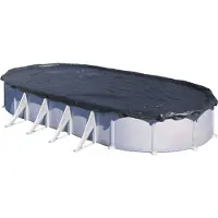 Swim & Fun Cubierta de invierno para piscinas de acero con forma ovalada, modelo CIPROV911 – 1030 x 560 cm