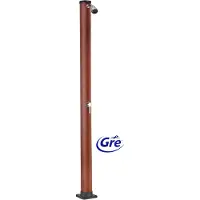 Gre , ducha solar de PVC con apariencia de madera, capacidad de 20 litros, modelo AR1020W