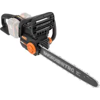 WORX WG385E.9, 40 cm, sin escobillas, 18 m/s, 1,1 mm, color negro, detalles en naranja, funciona con batería