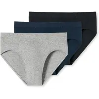 Schiesser Braga navy / gris / negro