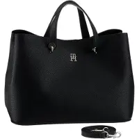 Tommy Hilfiger Shopper negro / plata