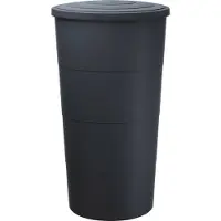 Prosperplast Regentonne color antracita FLORENZ de 200 litros, incluye grifo