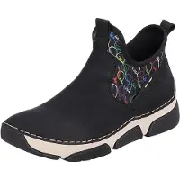Rieker Botines azul oscuro / esmeralda / negro / offwhite