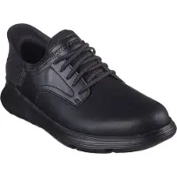 SKECHERS para hombre. 205046 Zapatillas de Piel Slip-ins Garza Gervin negro (40), Plano, Cordones, Casual, outlet 2026.