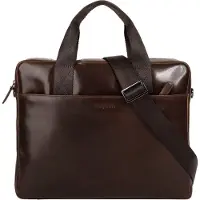 Bugatti Romano Maletín Piel natural 38 cm Compartimento para el portátil marrón