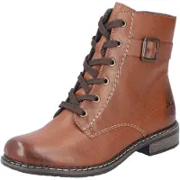 Rieker Botines con cordones cognac