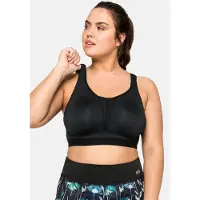 Sheego Sujetador deportivo negro