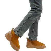 Moon Boot - Botas y botines mujer - Luna Low Boot Suede Cognac de Cuero - Talla 41 - Marrón
