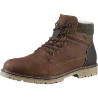 Rieker Botas con cordones cognac / marrón oscuro