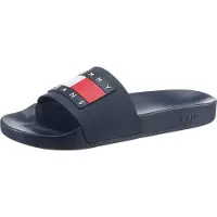 Tommy Hilfiger Zapatos abiertos 'Essential' marino / rojo fuego / blanco