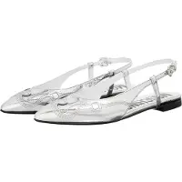 Moschino Goatskin Ballerina Silver Talla: 39 | Bailarinas Outlet | Mujer | Gris