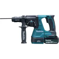 Makita Martillo DHR243RTJ (2 x 5,0 Ah + DC18RC + MAKPAC 4)