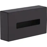 Hansgrohe Caja para cosméticos ADDSTORIS, montaje en pared, color negro mate