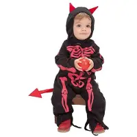 Creaciones Llopis Disfraz De Bebé Diablo Esqueleto