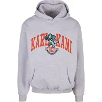 Karl kani Sudadera 'Eagle' turquesa / gris moteado / rojo / negro