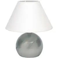 Brilliant Lámpara de mesa de color gris/blanco, modelo Tarifa, referencia 62447/05, marca
