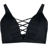 Zizzi Top de bikini negro