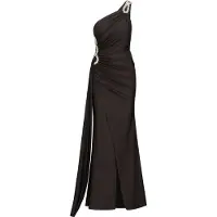 Kraimod Vestido de noche negro / transparente