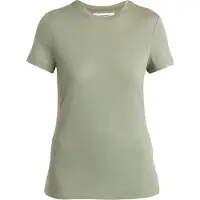 Icebreaker - Ropa de senderismo mujer - W Merino 150 Tech Lite SS Tee Lichen para Mujer de Lana - Talla L - Caqui