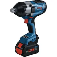 Bosch Professional 06019J8503: Juego de taladro atornillador percutor inalámbrico Professional GDS 18V-1050 H, 18,0 V, con 2 baterías