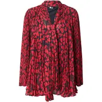 The Kooples Pleated Long-sleeved Top Black - Red Talla: 38 | Manga Larga Outlet | Mujer | Negro