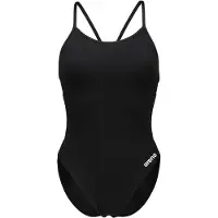 Arena Traje de baño 'LACE BACK SOLID' negro