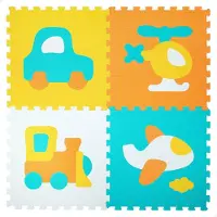 Baby Shark Alfombra Puzzle Vehículos 4 Piezas Puma