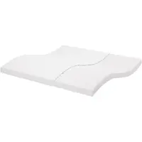 vidaXL Colchón de espuma blanco, 200x200 cm, 7 zonas, firmeza 20 ILD