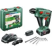 Bosch Taladro percutor inalámbrico UNEO Maxx, con 1 batería PBA de 18V y 2.5Ah, incluido en un estuche