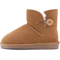 Gooce Botas 'Crestone' cognac / blanco