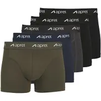 Aprel Calzoncillo boxer navy / gris moteado / oliva / negro