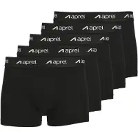 Aprel Calzoncillo boxer negro / blanco