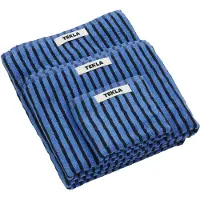 Tekla Unisex Hand Towel Blue & Black Talla: 50X90 | Toallas Outlet | Unisex | Azul