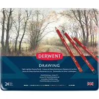 Derwent Lápiz De Dibujo En Caja Metálica 24 Unidades