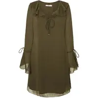 Pepe Jeans para mujer. PL953617 Vestido Respect verde (XS), Casual, Poliéster, Manga larga, outlet 2026.