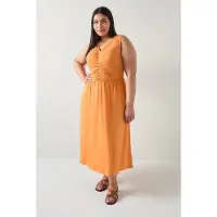 Lk bennett Claud Midi Midi Dress Burnt Orange Talla: 10 | Vestidos Midi Outlet | Mujer | Naranja