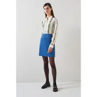 Lk bennett Deborah Cord Mini Skirt Blue Talla: 20 | Mini Faldas Outlet | Mujer | Azul