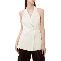 French Connection Harrie Halter Nk Waistcoat White Talla: 12 | Chaquetas Outlet | Mujer | Blanco