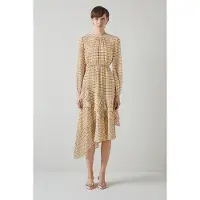 Lk bennett Bea Block Midi Dress Multicolor Talla: 14 | Vestidos Midi Outlet | Mujer